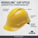 Pyramex Ridgeline Cap Style Hard Hat, 4 - Point Ratchet Suspension, Vented - BHP Safety Products