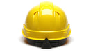 Pyramex Ridgeline Cap Style Hard Hat, 4 - Point Ratchet Suspension, Vented - BHP Safety Products