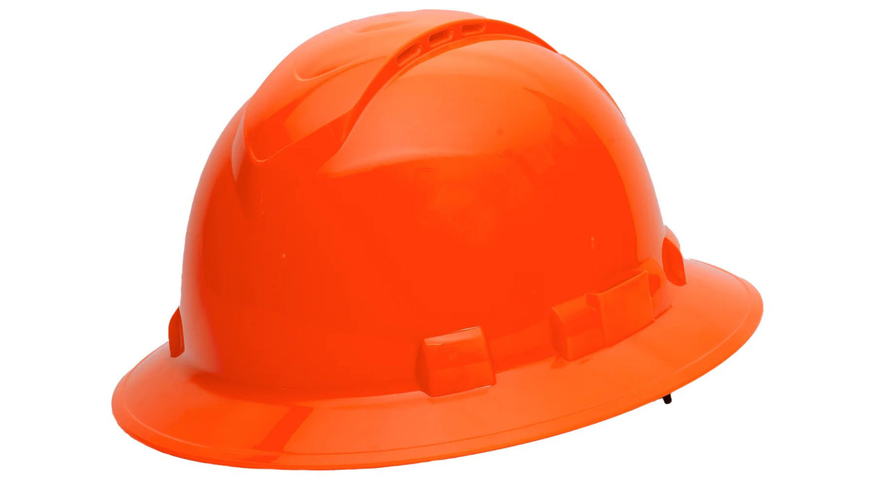 Pyramex Ridgeline Full Brim, Vented, 4 - Point Ratchet Suspension Hard Hat - BHP Safety Products