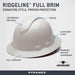 Pyramex Ridgeline Full Brim, Vented, 4 - Point Ratchet Suspension Hard Hat - BHP Safety Products