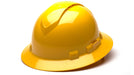 Pyramex Ridgeline Full Brim, Vented, 4 - Point Ratchet Suspension Hard Hat - BHP Safety Products