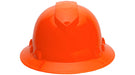 Pyramex Ridgeline Full Brim, Vented, 4 - Point Ratchet Suspension Hard Hat - BHP Safety Products