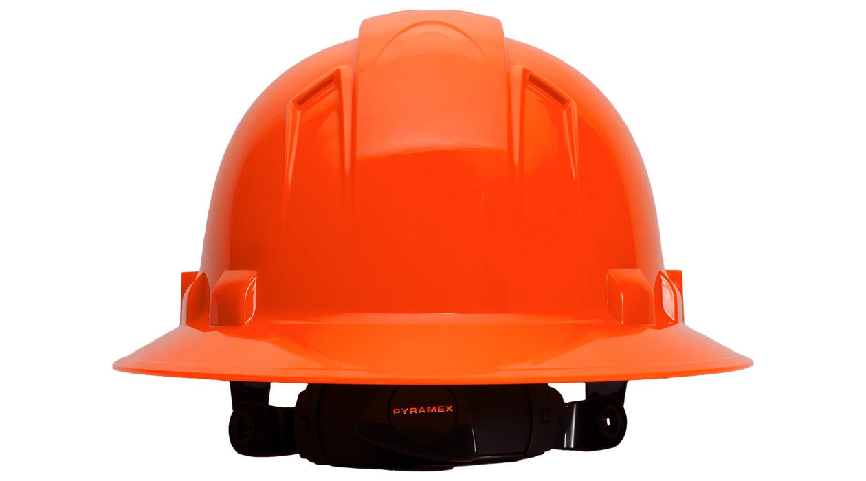 Pyramex Ridgeline Full Brim, Vented, 4 - Point Ratchet Suspension Hard Hat - BHP Safety Products