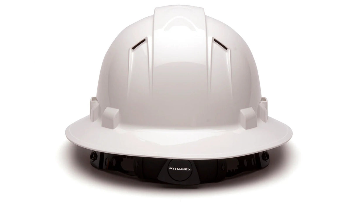 Pyramex Ridgeline Full Brim, Vented, 4 - Point Ratchet Suspension Hard Hat - BHP Safety Products