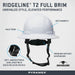 Pyramex Ridgeline® T2 Full Brim Hard Hat (Vented & Non - Vented) w/o Mips® - BHP Safety Products