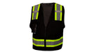 Pyramex RVZ24CP Series Surveyor Safety Vest Class 2, Black - BHP Safety Products