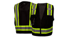 Pyramex RVZ24CP Series Surveyor Safety Vest Class 2, Black - BHP Safety Products
