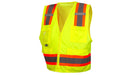 Pyramex RVZ24CP Series Surveyor Safety Vest Class 2, Hi - Vis Lime - BHP Safety Products