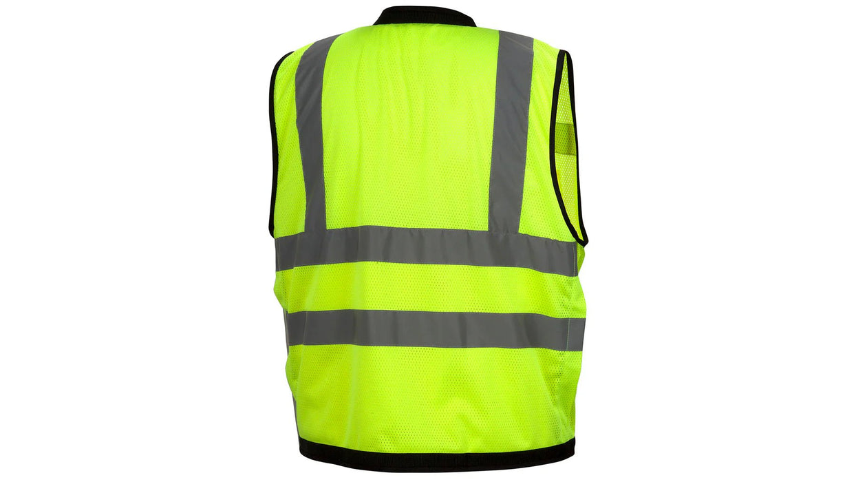 Pyramex RVZ28 Series Class 2 Safety Vest, Hi - Vis Lime - BHP Safety Products