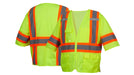 Pyramex RVZ36 Series ANSI Class 3 Hi - Vis Lime Safety Vest - BHP Safety Products