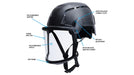Pyramex SL T2™ Polycarbonate Face Shield, H2MAX Anti - Fog, Clear - HPT2FV10 - BHP Safety Products