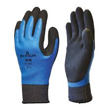 Showa 306 Latex Coated Waterproof Work Gripper Gloves (12 - Pairs) - BHP Safety Products