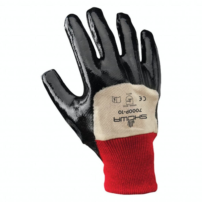 Showa 7000P Palm Coated Nitrile General Purpose Work Glove, Smooth Grip (12 - Pairs) - BHP Safety Products