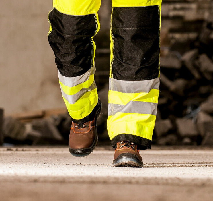 Steelite Mens Mustang Waterproof Brown Leather Steel Toe Work Boot Shoes, FW69 - BHP Safety Products