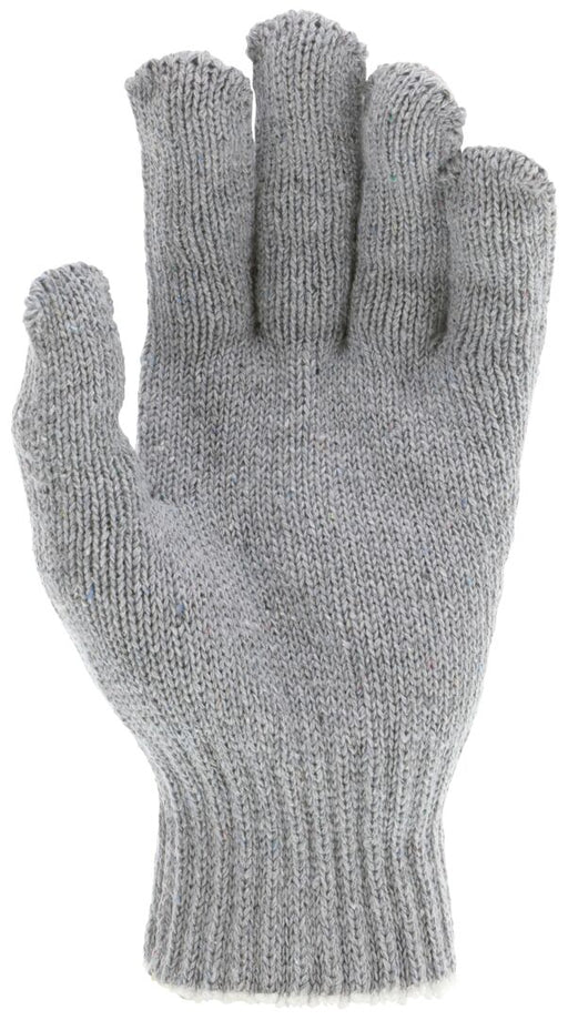 String Knit Work Gloves, 7 Gauge, Heavy Weight, Gray, 70% Cotton, 30% Polyester, Multipurpose, LARGE (DOZEN/12 - PAIRS) - BHP Safety Products