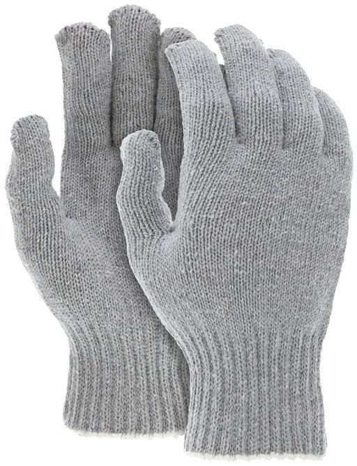 String Knit Work Gloves, 7 Gauge, Heavy Weight, Gray, 70% Cotton, 30% Polyester, Multipurpose, LARGE (DOZEN/12 - PAIRS) - BHP Safety Products