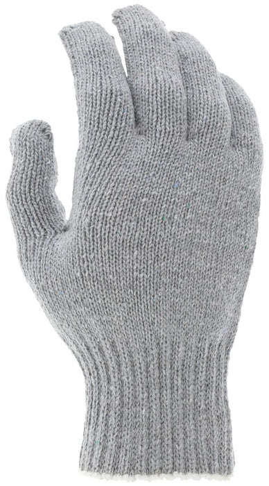 String Knit Work Gloves, 7 Gauge, Heavy Weight, Gray, 70% Cotton, 30% Polyester, Multipurpose, LARGE (DOZEN/12 - PAIRS) - BHP Safety Products