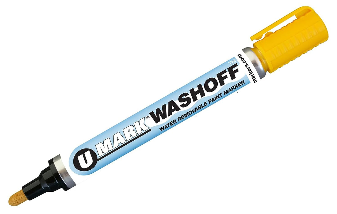 U - Mark WASHOFF Water - Removable Paint Marker (Box of 12) - BHP Safety Products