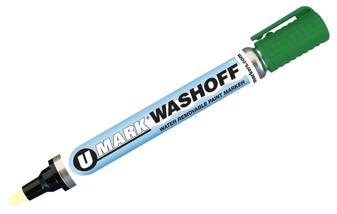 U - Mark WASHOFF Water - Removable Paint Marker (Box of 12) - BHP Safety Products