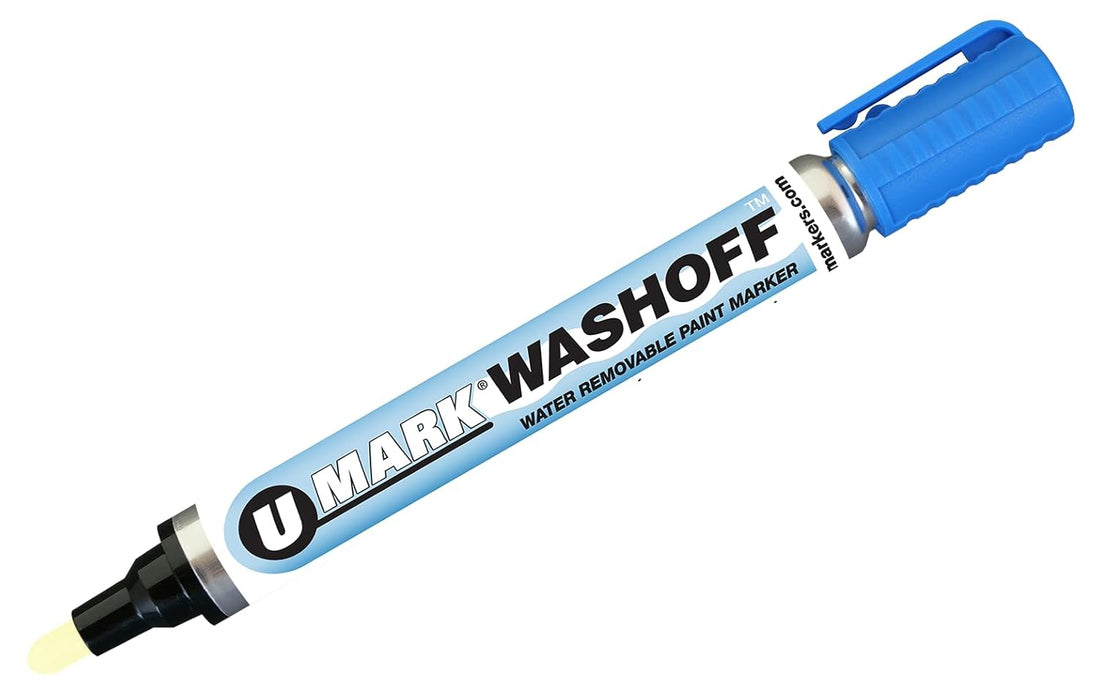 U - Mark WASHOFF Water - Removable Paint Marker (Box of 12) - BHP Safety Products