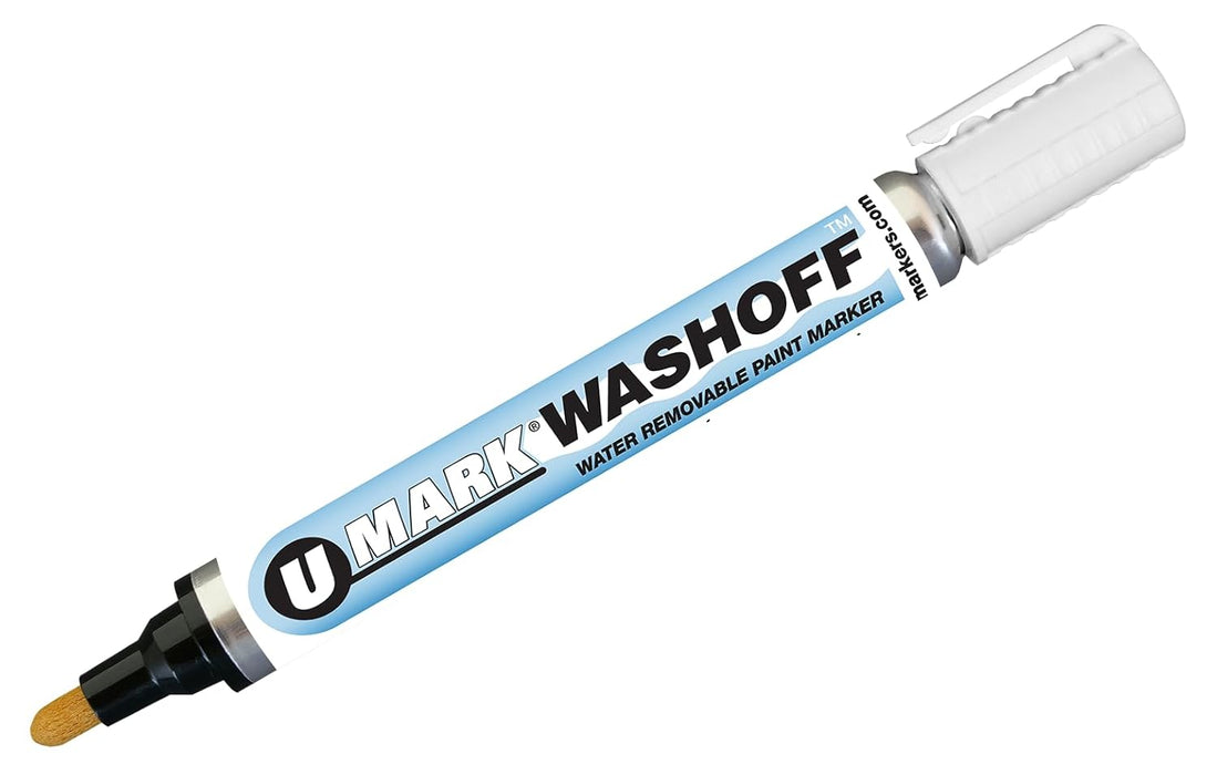 U - Mark WASHOFF Water - Removable Paint Marker (Box of 12) - BHP Safety Products