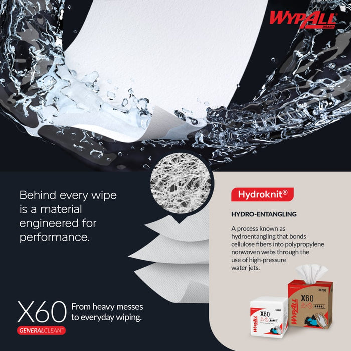 WypAll® GeneralClean™ X60 Multi - Task Cleaning Cloths (118/Box), 34790 - BHP Safety Products
