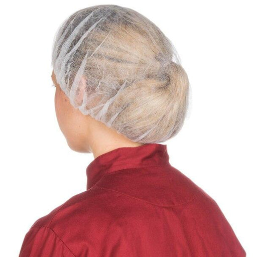 21" Bouffant Cap - Hair Cover, White, 1000 / Case, 1821W/C - BHP Safety Products