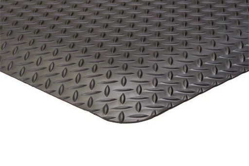 3ft x 75ft Ultimate Diamond Foot Matting 15/16", Black - Standard Roll - BHP Safety Products