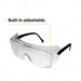 3M OX Protective Eyewear 2000, 12163-00000-20 Clear Anti-Fog Lens, Black Temple (1 Pair) - BHP Safety Products