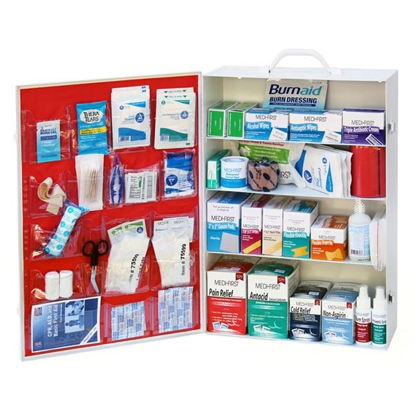 4 Shelf, 150 Person First Aid Kit, Metal Case, ANSI Compliant - BHP Safety Products