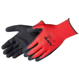 A-Grip Premium Textured Black Latex Coated Seamless Glove, Black/Red, 4779RD - BHP Safety Products