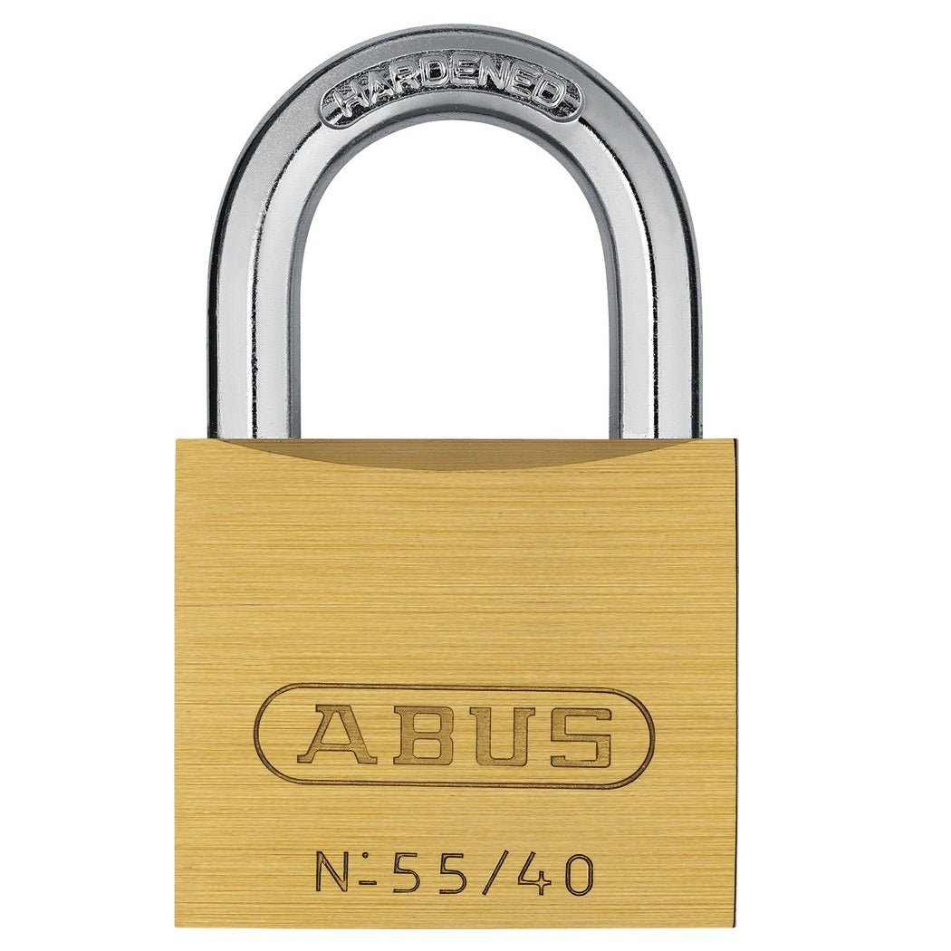 ABUS 55/40 Solid Brass Padlock with Hardened Steel Shackle - BHP Safety Products