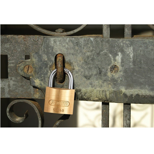 ABUS 55/30 Small Solid Brass Padlock with 2 Keys for School, Gym ABUS 55/30 Small Solid Brass Padlock with 2 Keys for School, Gym