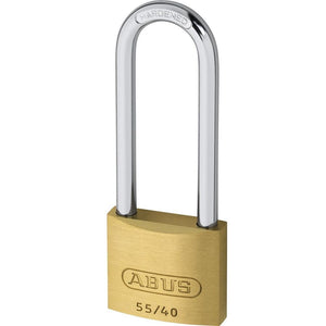 ABUS 55/40HB63 Solid Brass Padlock with Hardened Steel Shackle, 1 Each - BHP Safety Products