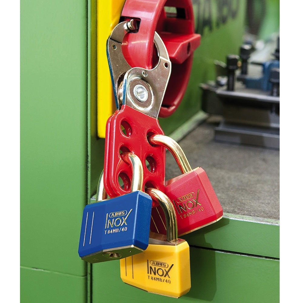 ABUS Lockout Hasp with Interlocking Tabs for Added Security BHP Safety Products