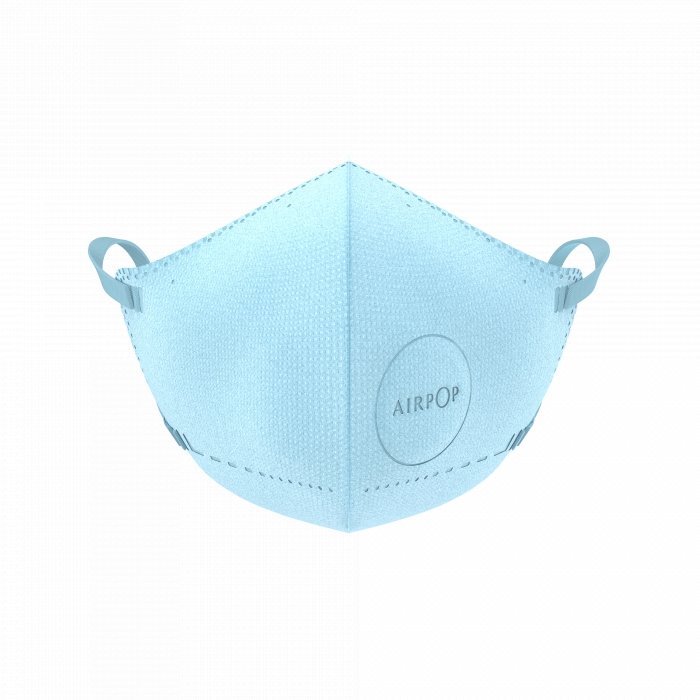 AirPop Kids / Small Adult Reusable Washable Face Mask, 4-Layer Face Coverings, Contoured Fit, Lightweight Design, Blue, 43317 - BHP Safety Products