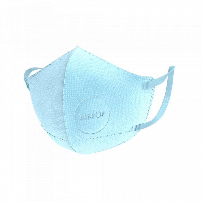 AirPop Kids / Small Adult Reusable Washable Face Mask, 4-Layer Face Coverings, Contoured Fit, Lightweight Design, Blue, 43317 - BHP Safety Products