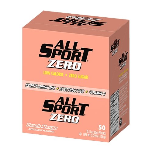 All Sport Powder Hydration Sticks, Low Calorie, Performance Electrolyte Drink Mix, Sugar Free, 2x Potassium, 3 Grams/Stick - BHP Safety Products