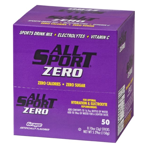 All Sport Powder Hydration Sticks, Zero Calorie, Performance Electrolyte Drink Mix, Sugar Free, 2x Potassium, Variety 500/Case - BHP Safety Products