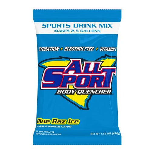 All Sport Powder Variety Sports Drink Mix, 32/2.5 Gallon Pouches, 4 Flavors, Case Yields 80 Gallons - BHP Safety Products