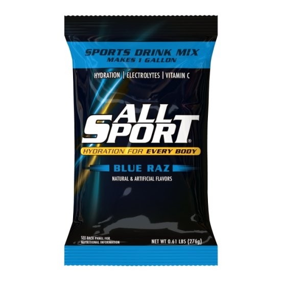 All Sport Powder Variety Sports Drink Mix, 40/1.0 Gallon Pouches, 5 Flavors, Case Yields 40 Gallons - BHP Safety Products