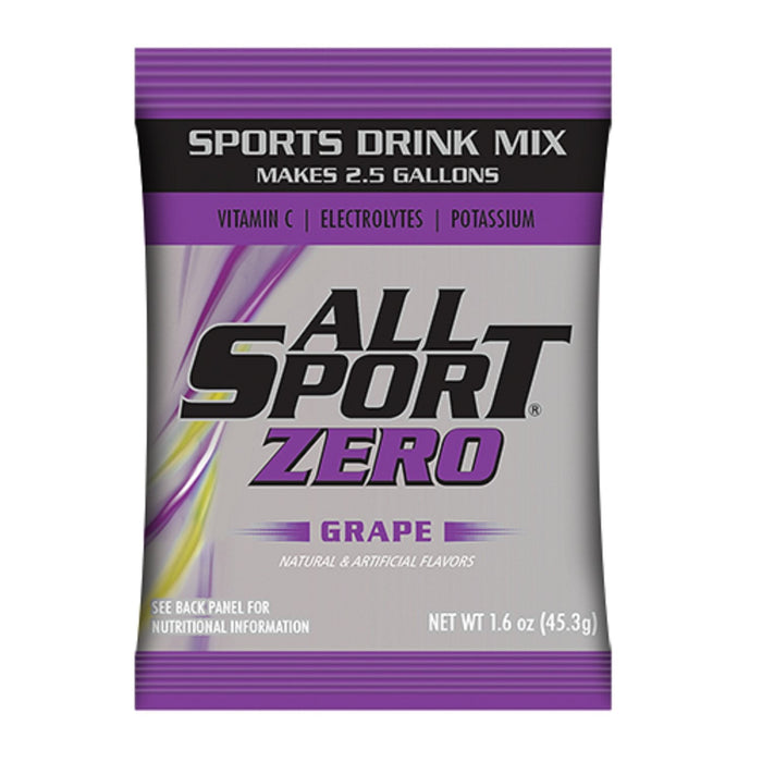 All Sport Zero Powder Variety Sports Drink Mix, Sugar Free, Zero Calories, 30/2.5 Gallon Pouches, 5 Flavors, Case Yields 75 Gallons - BHP Safety Products