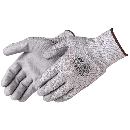 ANSI A2 Cut Resistant Polyurethane Coated HPPE Gloves, Gray, 4936 - BHP Safety Products