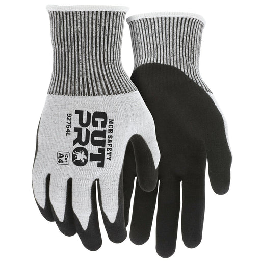 ANSI A4 Cut Pro / Cut Resistant Work Glove, 13 Gauge HyperMax Shell, Double Coated Black Nitrile, 92754, 1 Pair - BHP Safety Products