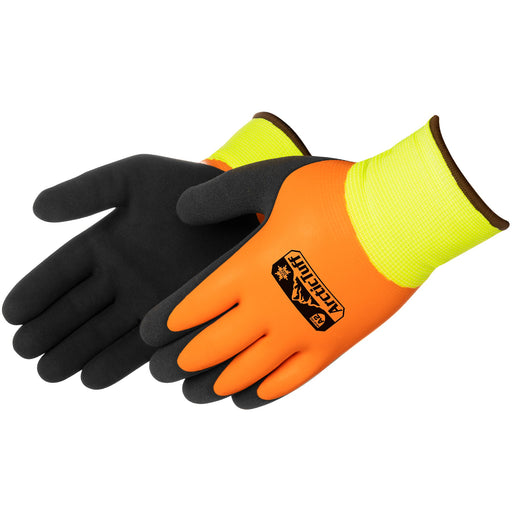 Arctic Tuff Two-Tone Sandy Latex Coated Cut Resistant Work Gloves with Thermal Winter Liner, F4783HV (1 Pair) - BHP Safety Products