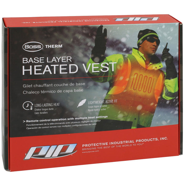 Boss Therm Base Layer Heated Vest, Lightweight, includes Rechargeable Battery and Wireless Remote - BHP Safety Products