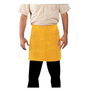 Brown Side Split Cowhide Leather Waist Apron, 24" x 18", Sewn with Dupont Kevlar - BHP Safety Products