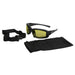 Calico V50 Safety Glasses/Goggle Hybrid with Anti-Fog Lens, Foam Padding, Interchangeable Temples, Head Strap and Microfiber Bag/Cleaning Cloth - BHP Safety Products