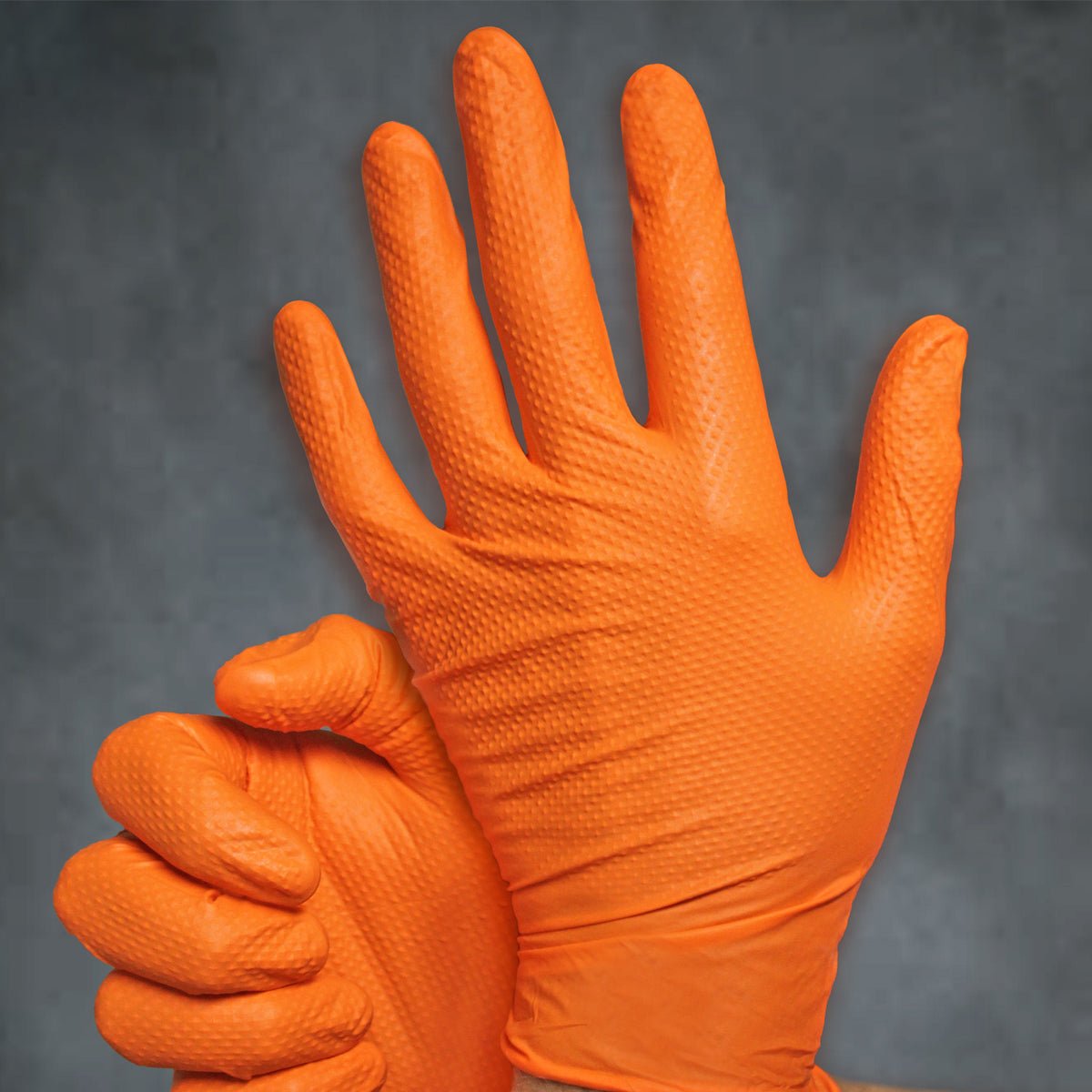 Guanti In Nitrile Arancione Tg.M (Pz.50 - Foto 4