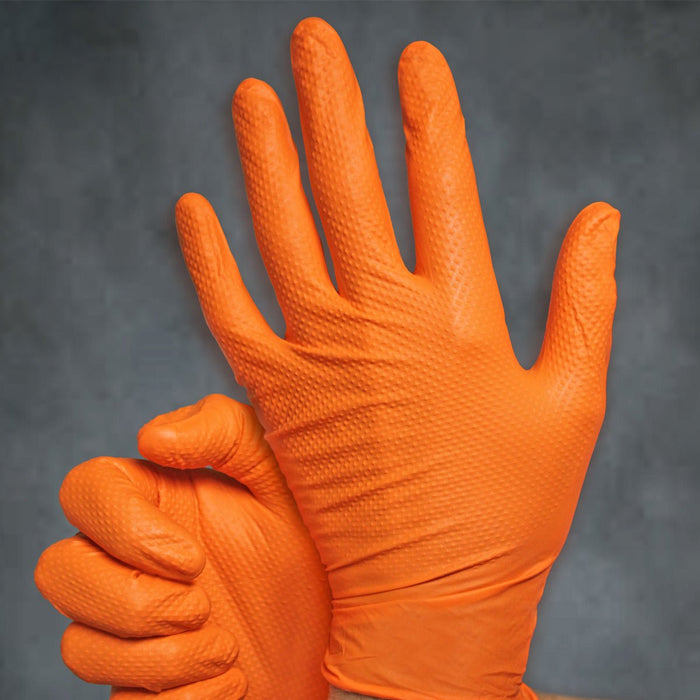CATCH Nitrile Disposable Gloves with Pyramid Grip Texture